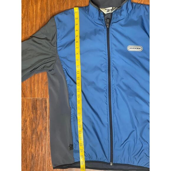Sugoi Windbreaker Size Large Blue and Grey - Picture 5 of 8